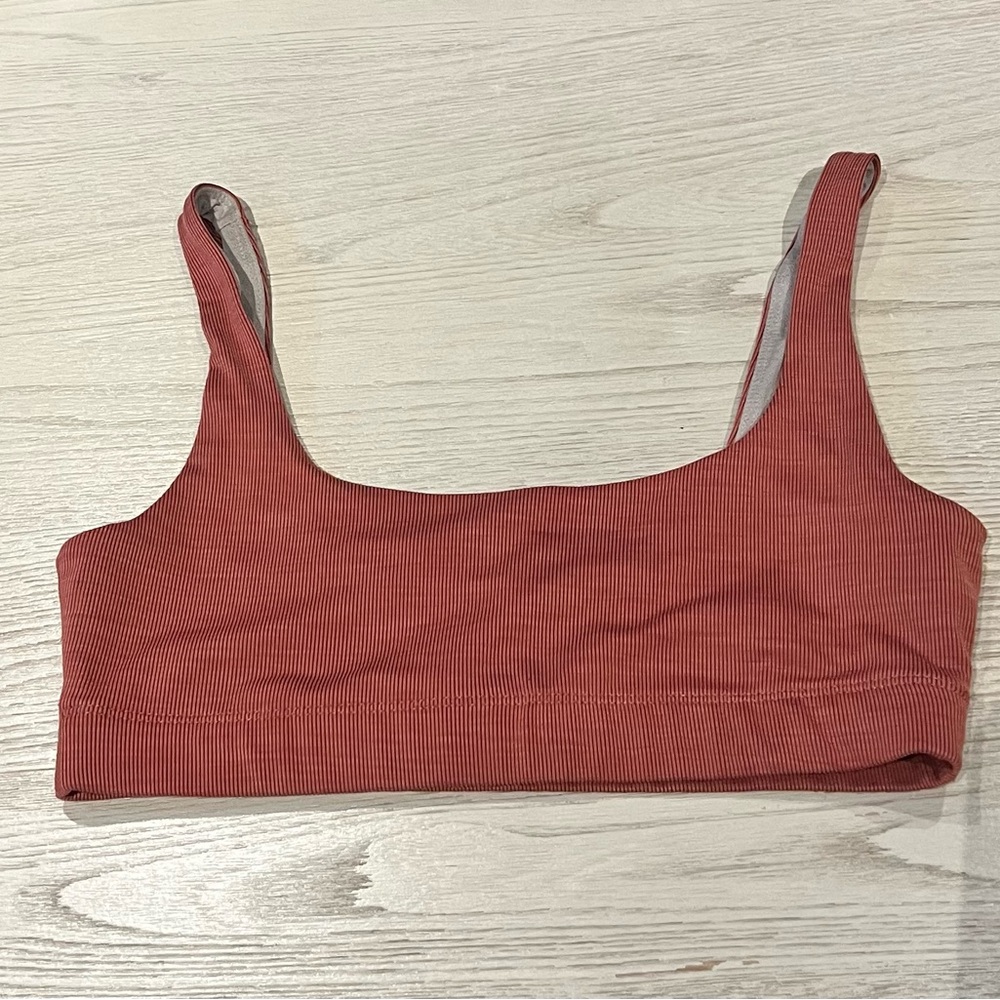 Ribbed Rust Crop Top